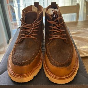 Rhodes tobacco suede men's size 10 1/2 new with box